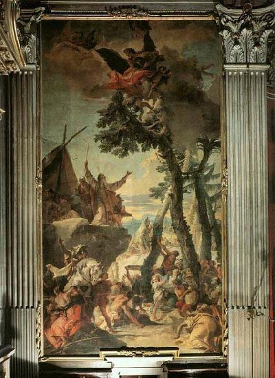 TIEPOLO, Giovanni Domenico The Gathering of Manna Sweden oil painting art